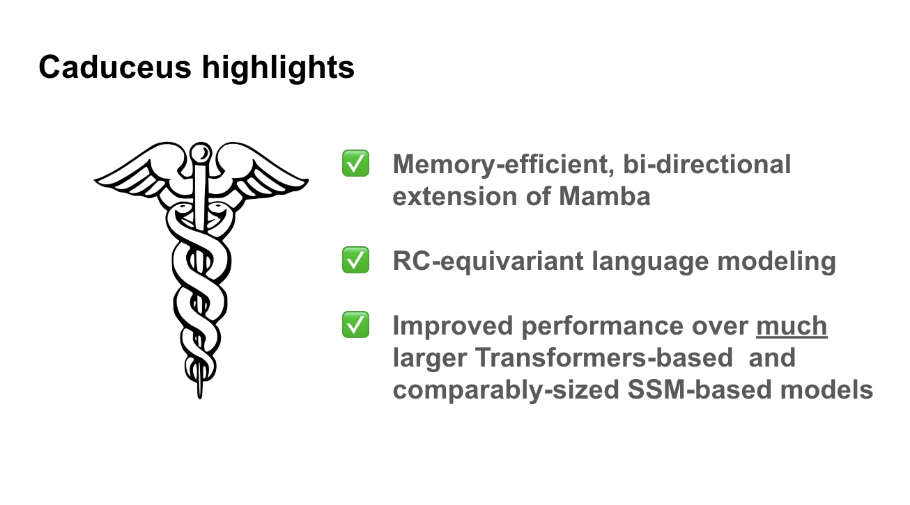 Highlights of Caduceus
