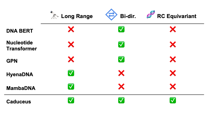 Comparison to other DNA LMs